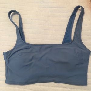 Aerie Wide Strap Long Line Bikini Top